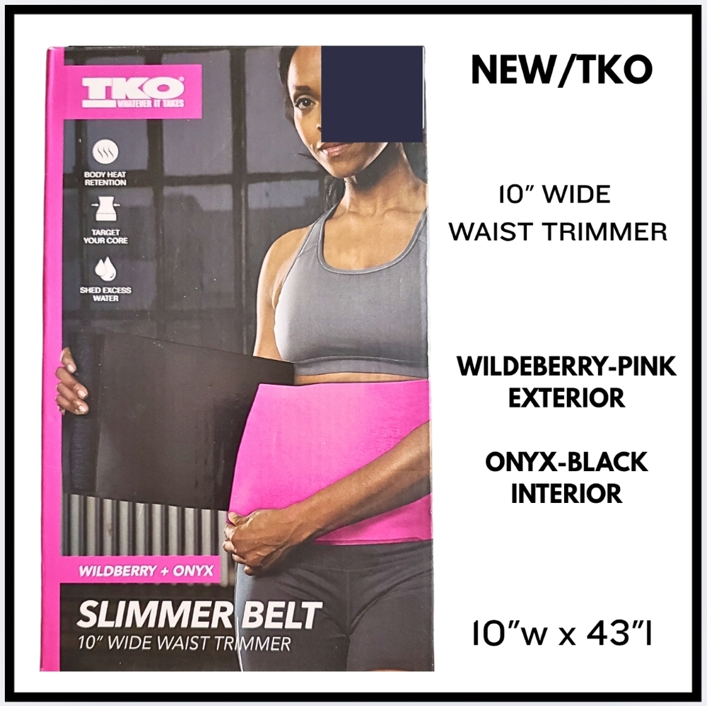 🔥 NEW / TKO / Pink/Black Waist Trimmer Belt